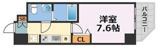 エグゼ難波WESTリバーの物件間取画像